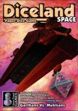 Diceland Space Paper dice game James Ernest Brand New #CAG528