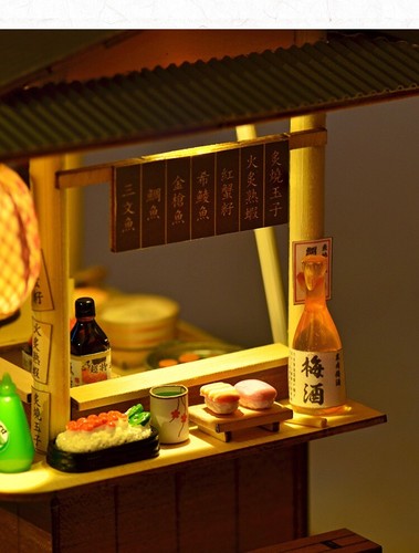 Miniature Building Model Set LED Lighting City Street View Scene Display Model - Picture 162 of 187