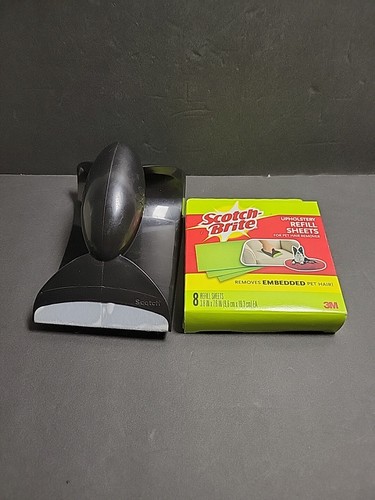 Scotch Brite Upholstery Pet Hair Remover Handle with Refill Sheets