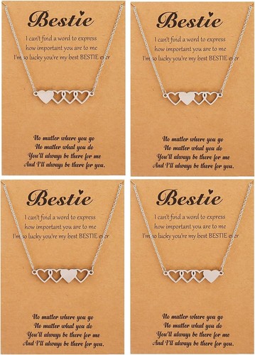 Best Friend Necklace Friendship Necklaces for 2/3/4/5 Friend Gifts for Women ...