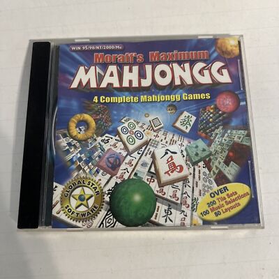Moraff s Maximum Mahjongg PC CD-ROM Game 4 Complete Mahjongg