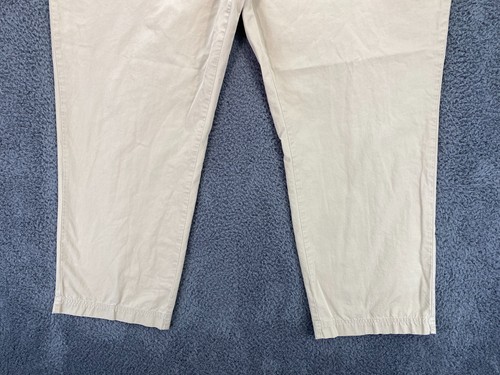Polo Ralph Lauren Pants Men's 50x31 Beige Cotton Textured Y2K Military Style - Picture 3 of 24