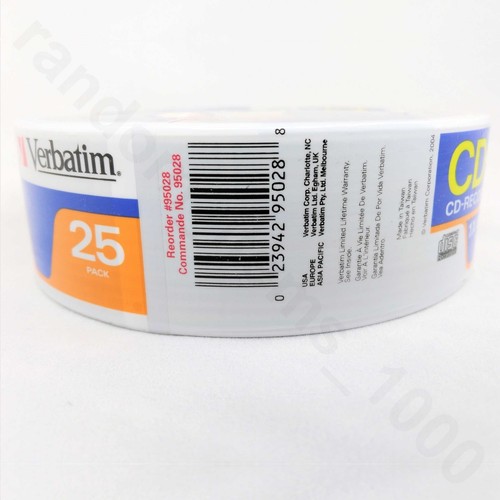 Verbatim CD-R Recordable CD 52x Speed 700MB 25-Pack Top and Bottom Protection - Picture 5 of 5