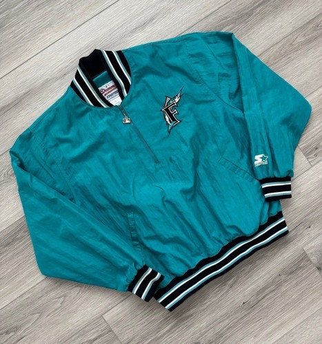 Vintage 90s Starter Miami Marlins MLB Diamond Windbreaker Jacke Erwachsene - Gr. L