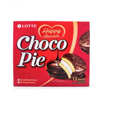 Lotte Choco Pie 12pk 336 g(pack of 2)