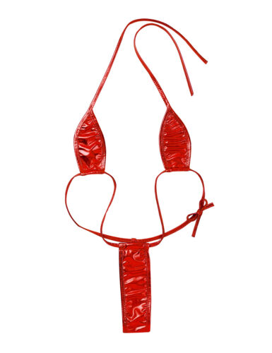 Mujeres Lencería Metálica Tanga Mini Micro Tanga Monokini Traje de Baño Body - Imagen 5 de 68