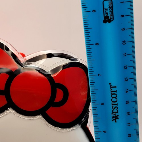 "Borsa da pranzo Sanrio Hello Kitty isolata con cerniera morbida guscio NUOVA CON ETICHETTE 8"x 6" - Foto 10 di 11