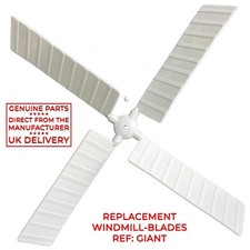 GARDEN WINDMILL SAILS. Ref: GIANT. GENUINE MOULDED REPLACEMENT BLADES from UK!