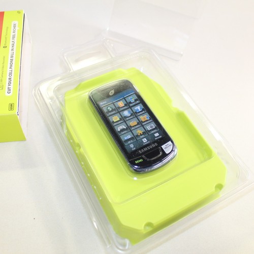 Vintage Samsung T528G Straight Talk Prepaid Phone 3G Black 16GB In Box Complete - Picture 3 of 3