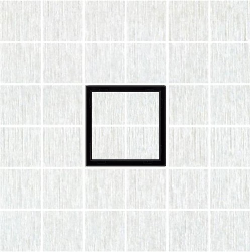 SereneDrains SS 5 Inch Tile in Square Matte Black Shower Drain Kit Floor Hair - Picture 7 of 10