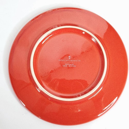 Waechtersbach piatto da dessert insalata rossa bordato 7,75" vacanze Natale Spagna - Foto 3 di 4
