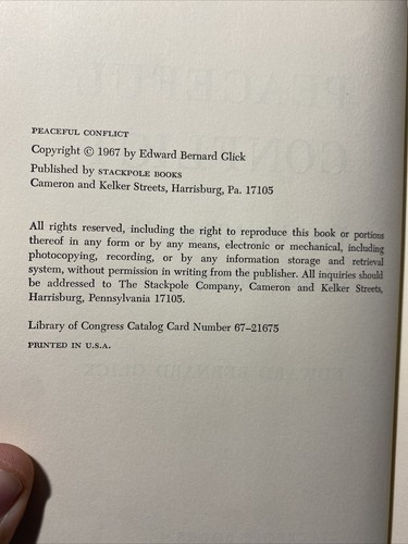 Peaceful Conflict: The Non-Military Use of the Military 1967 HC DJ - Picture 4 of 4