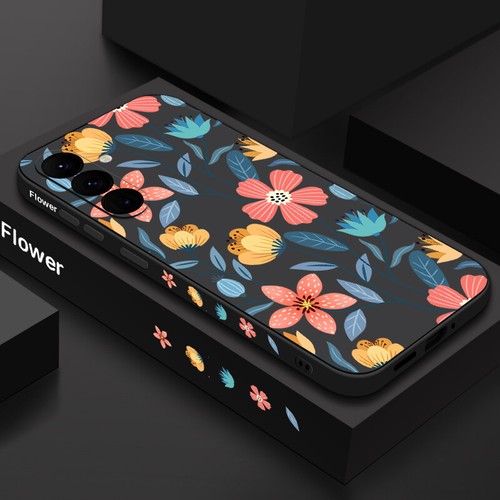 For Samsung S25 S24 Ultra S23 FE S22 A55 A15 Flower Shockproof Soft Case Cover - Picture 13 of 17