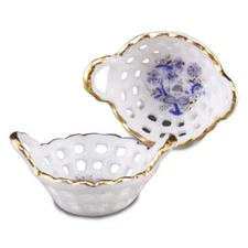 Food Basket Pair Blue Onion 1.637/5 Reutter Dollhouse Miniature