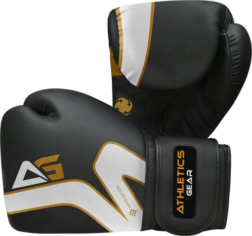 BOXING GLOVES AND PADS SET Focus Punching MMA Mitts Training Sparring Hook & Jab - Picture 8 of 10