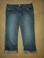Tommy Hilfiger VTG Blue Jeans Capris Capri Pants Womens sz 9 - 100 Cotton 90s