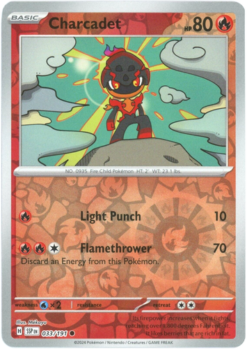 Charcadet (Reverse Holo) - 033/191 - Surging Sparks - Pokemon - Picture 1 of 1