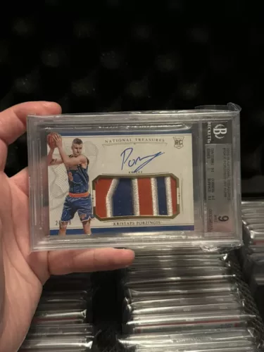 Kristaps Porzingis National Treasures RPA /99 BGS 9/10 CHAMPS
