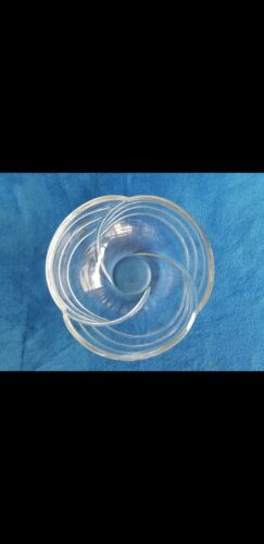 ROGASKA Crystal Bowl. D 10",H 4,5",Weight 6 lbs.Heavy.