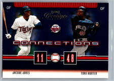 JACQUE JONES & TORII HUNTER 2003 Playoff Prestige Connections # C-36 Twins