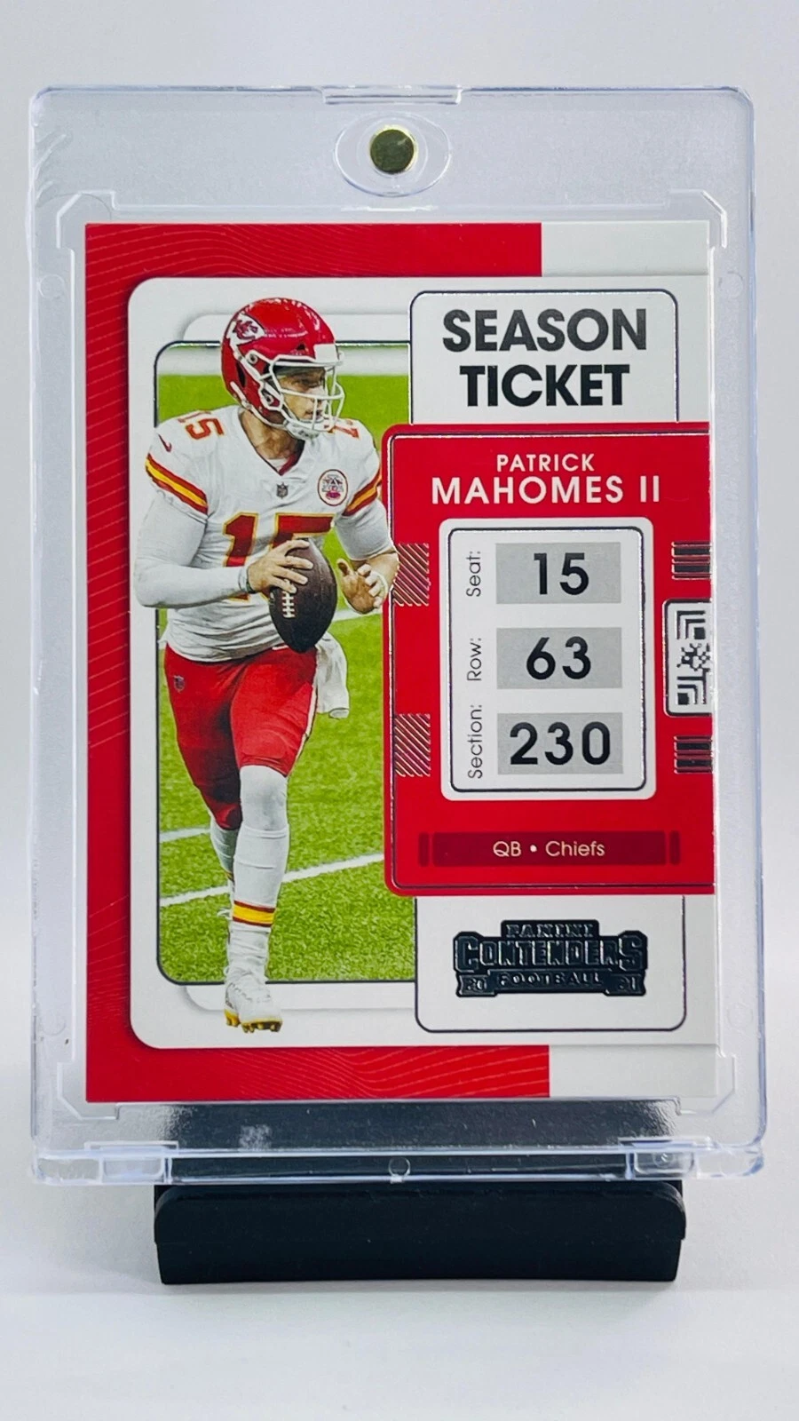 Patrick Mahomes trading card