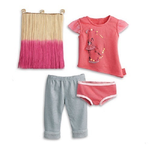 American Girl ISABELLE Doll and BOOK + ACCESSORIES + pink hair extra FAST SHIP - Picture 4 of 7