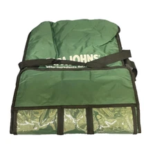 Papa John's Green Large Pizza Delivery Bag Thermally Insulated Door Dash Etc.