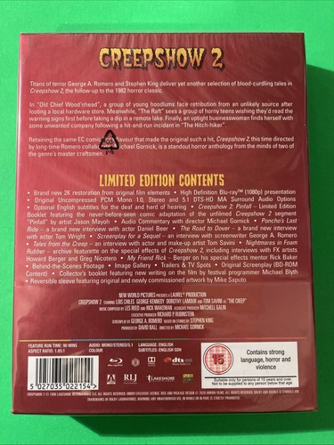 CREEPSHOW 2 - ARROW VIDEO UK LIMITED EDITION BLU RAY - NEW STILL SEALED - Picture 2 of 4