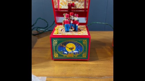 Vintage NOMA Music Box Christmas Collection Plays 16 Songs Animated RARE - Video 1 of 1