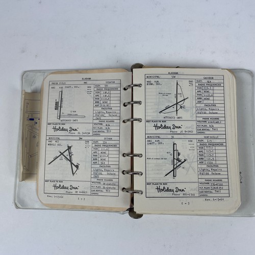 Vintage 1962 VFR “Pocket Pal” Flight Guide & Airport Diagrams W/Revision Sheets - Picture 8 of 12
