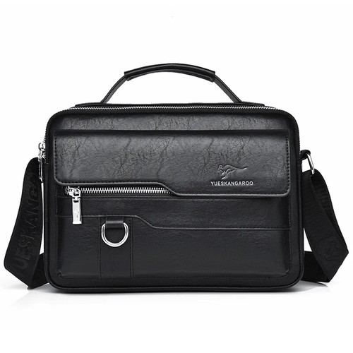 Luxury Kangaroo Brand Messenger Bags Leather Casual Crossbody Bag for Men - Picture 17 of 31