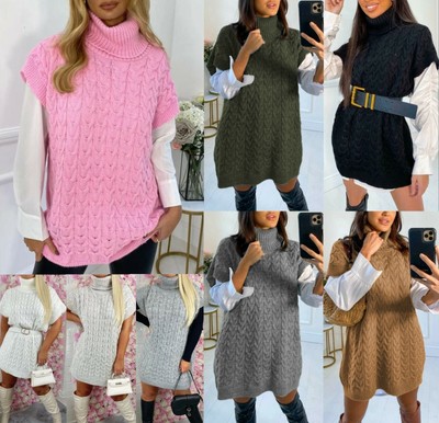 roll neck sleeveless jumper