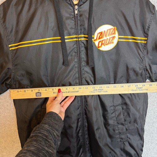 Santa Cruise Skateboards Bomber Jacket Mens Small Black Streetwear Windbreaker - Picture 6 of 13