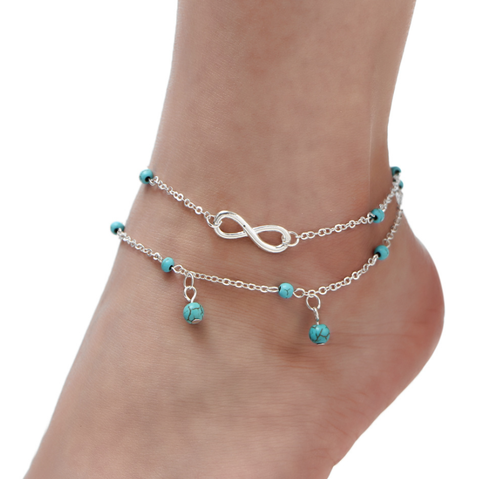 Varios Estilos Pulsera Tobillo Tobillo Cadena Pie Cuentas Corazón Mariposa Colorido - Imagen 88 de 239