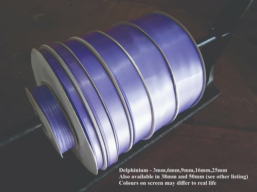 100 yards - 3mm,6mm,9mm,16mm,25mm Woven satin ribbon bulk Australian Stockist - Picture 48 of 50