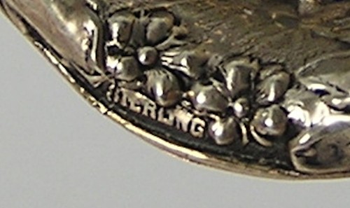 Stunning Sterling Silver MOP Ornate Art Nouveau Floral Over the Cup Tea Infuser - Picture 6 of 7