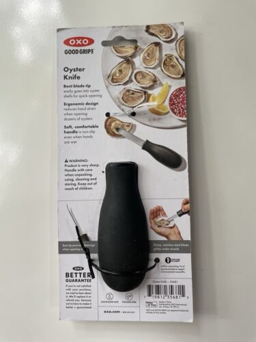OXO Good Grips Austernmesser, 35681 gebogene Spitze und rutschfester Griff spülmaschinenfest - Bild 7 von 8