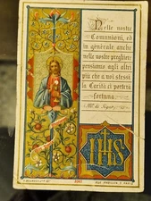 Santino Holy Card Memorial First Mass Santerno 1905 AR1348 ^