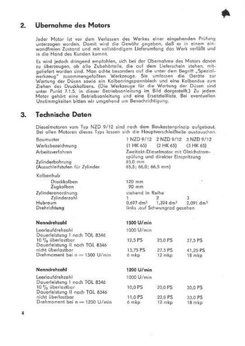 300262 Junkers Gegenkolben Motor HK 65 Bedienung Anleitung 1, 2 und 3 NZD 9/12 - Bild 2 von 3