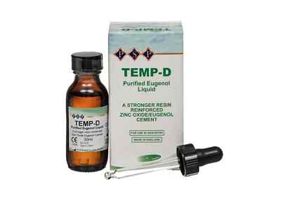 TEMP D - Stark verstärktes Zahnzementierungsset /120g Pulver & 30ml Liquid
