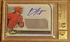 2012 Topps Finest Bryce Harper Rookie Auto Jumbo Relic #AJRBH BGS 9.5 (JBC364)