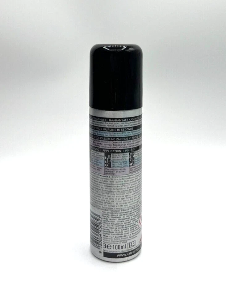 Cover Hair Color Spray 100 ml Farbkaschierung Grauabdeckung Farbspray Black G21 - Bild 2 von 2