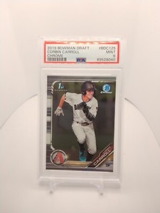 2019 BOWMAN DRAFT CHROME CORBIN CARROLL 1ST BOWMAN PSA 9 MINT