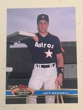 JEFF BAGWELL 1991 Topps Stadium Club RC Astros