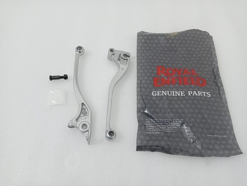 Clutch & Brake Lever Kit Silver Fit For Royal Enfield Himalayan - Picture 9 of 10