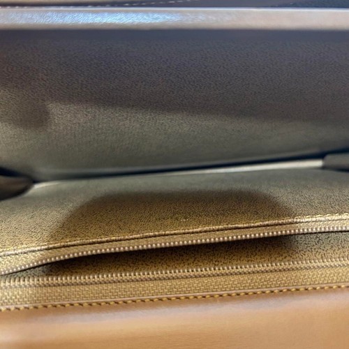 Vintage Christian Dior Leather Shoulder Bag Handbag Brown Gold hardware JAPAN - Picture 18 of 20