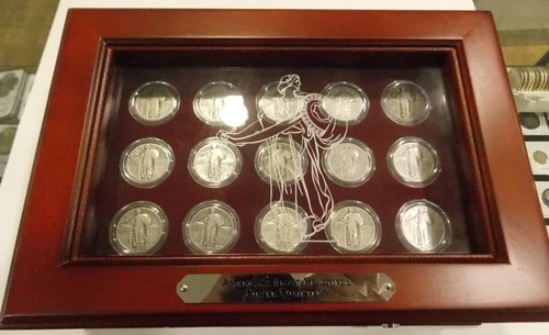 America's Most Beautiful Silver (Standing Liberty Qtr) Set in Wood Box (no key) - Picture 3 of 14