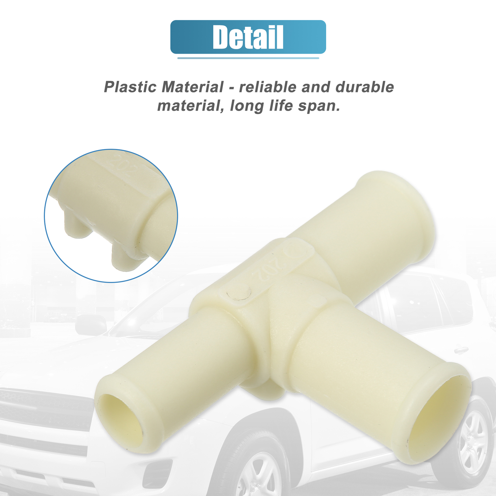 2pc Heater Hose T Connector Coolant T Pipe for Toyota RAV4 20062008