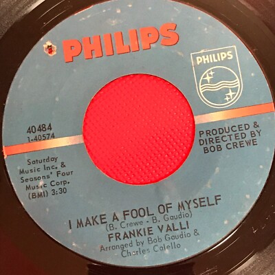 FRANKIE VALLI I Make A Fool Of Myself 1967 US 7'' Vinyl single original 45