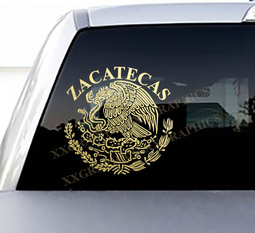 Zacatecas Escudo Estados Decal Sticker Aguila De Mexico Flag Bandera ZAC - Picture 1 of 2